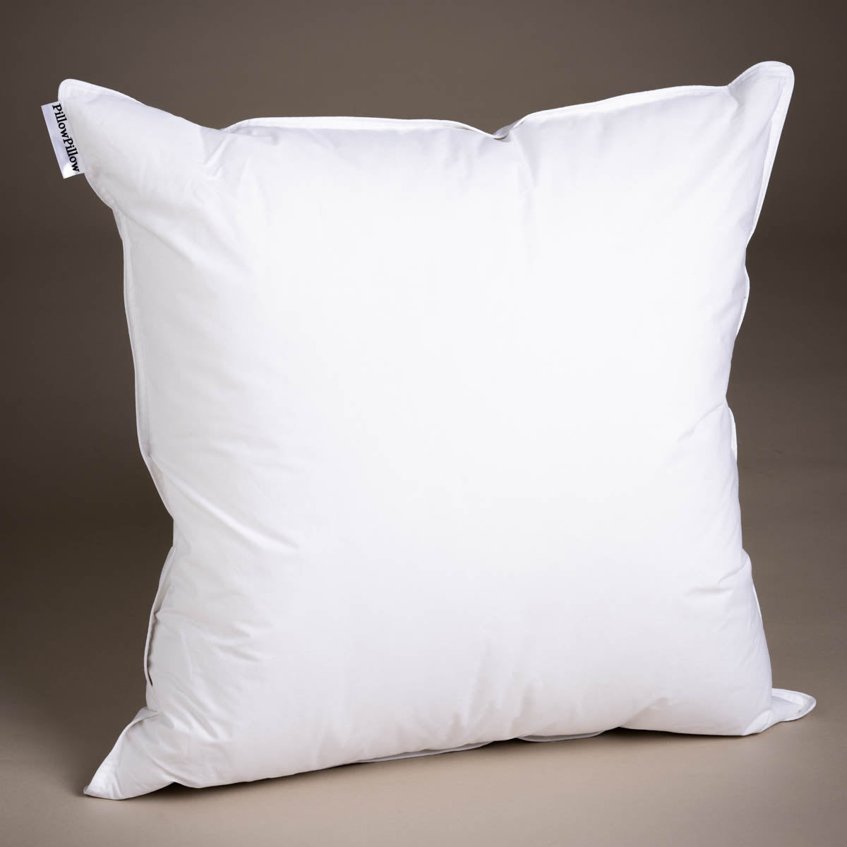 Soft and plump Square pillow with a neutral background