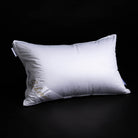 Siberian Goose Down Pillow with a black background